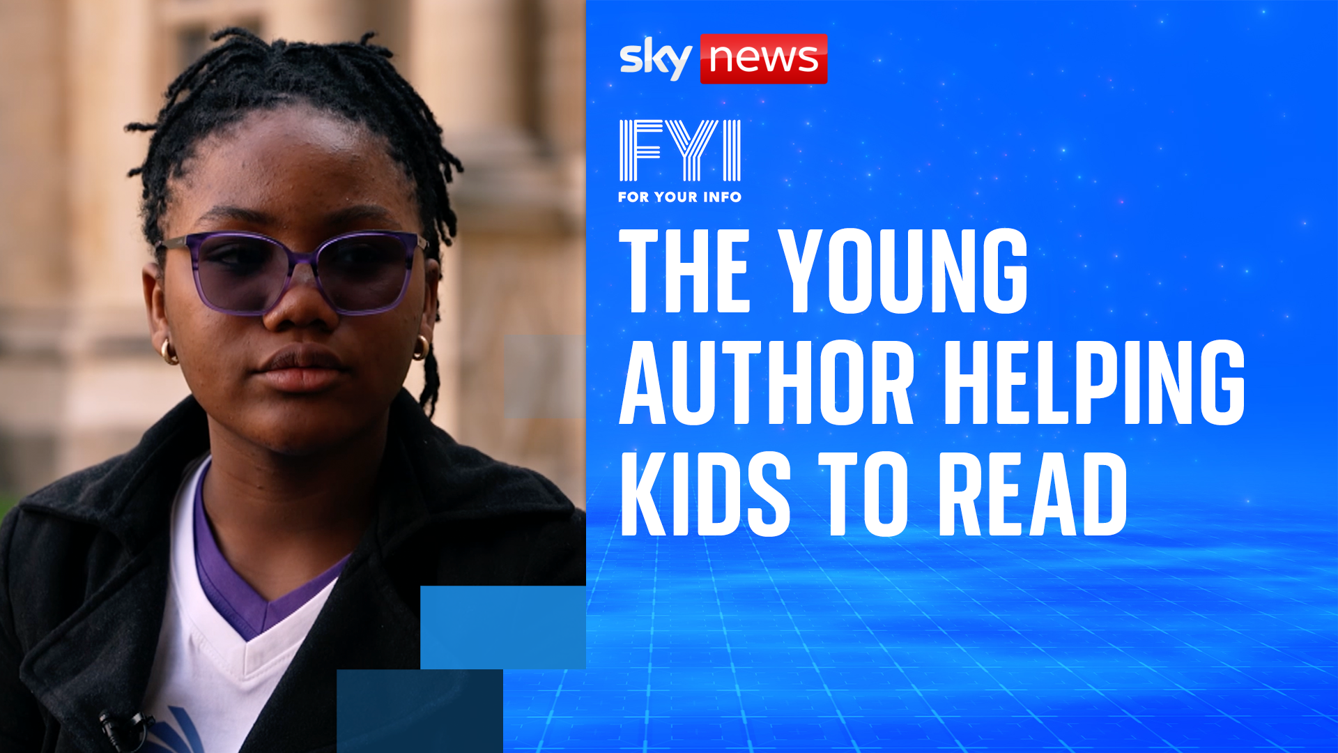 The young author helping kids to read