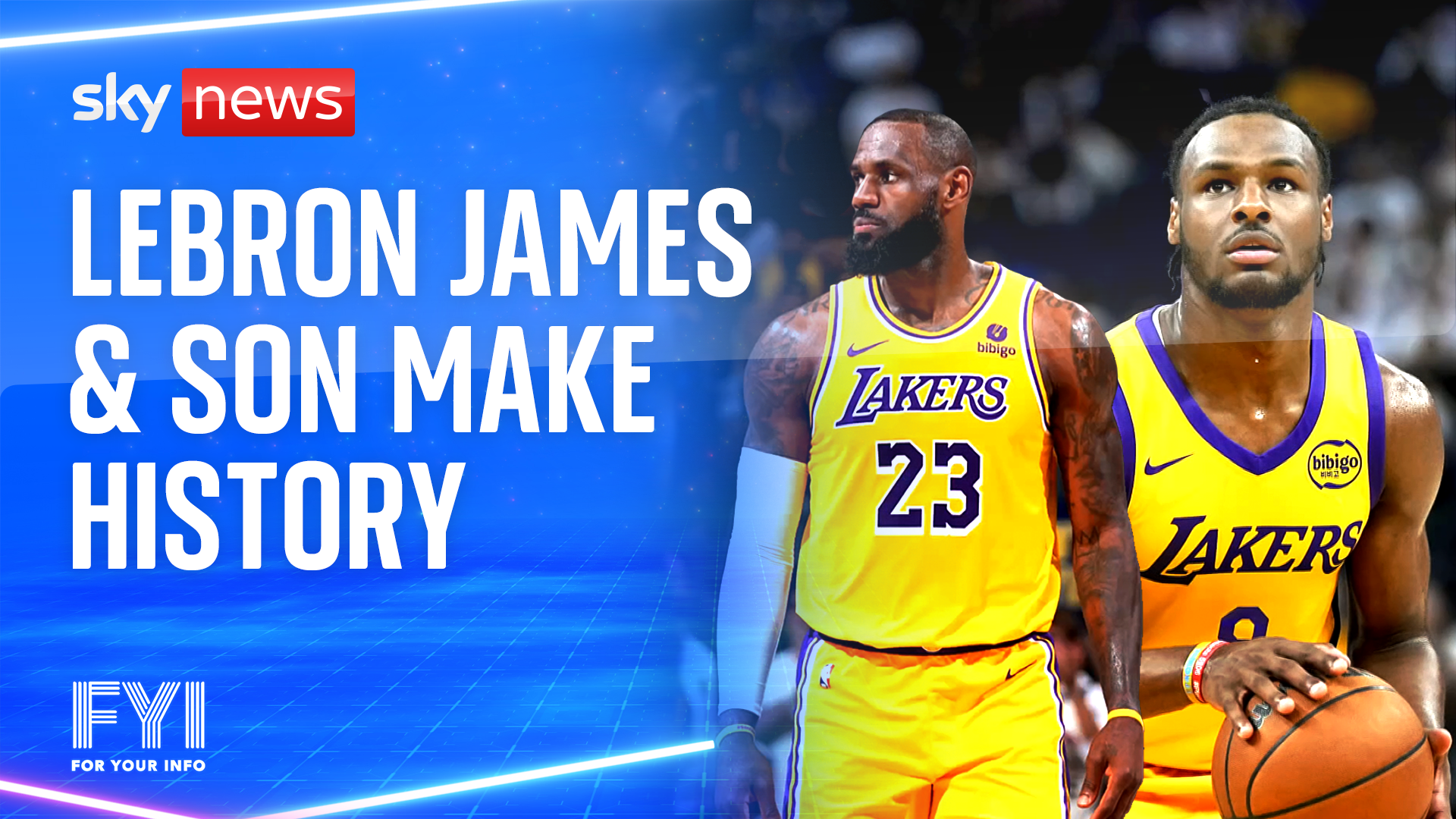 OMG! LeBron James and son make history