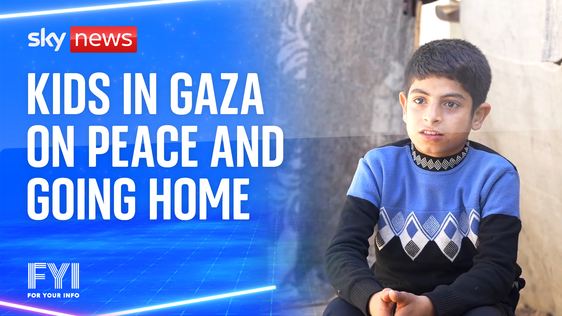 Kids in Gaza on peace and going home