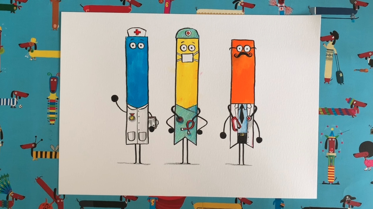 DrawWithRob 6 – World Book Day bookmarks