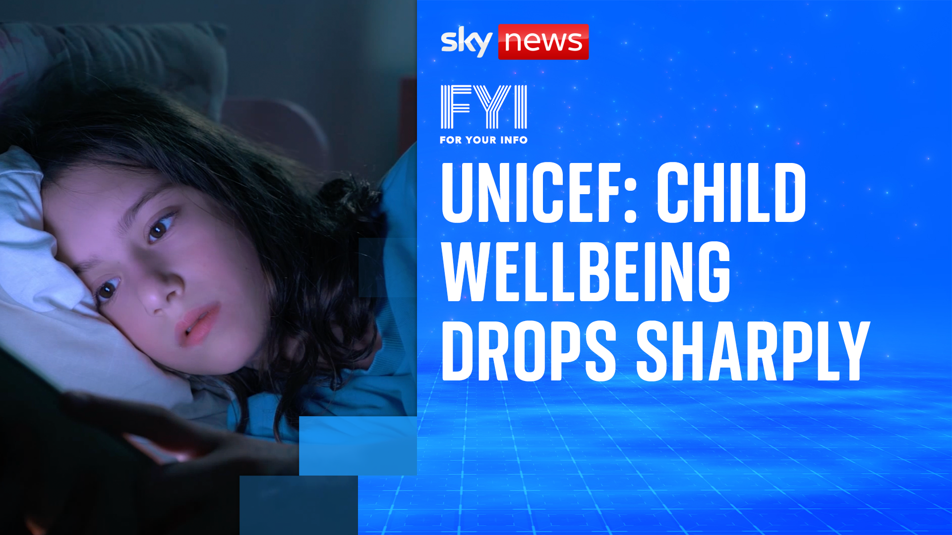 UNICEF: Child wellbeing drops sharply