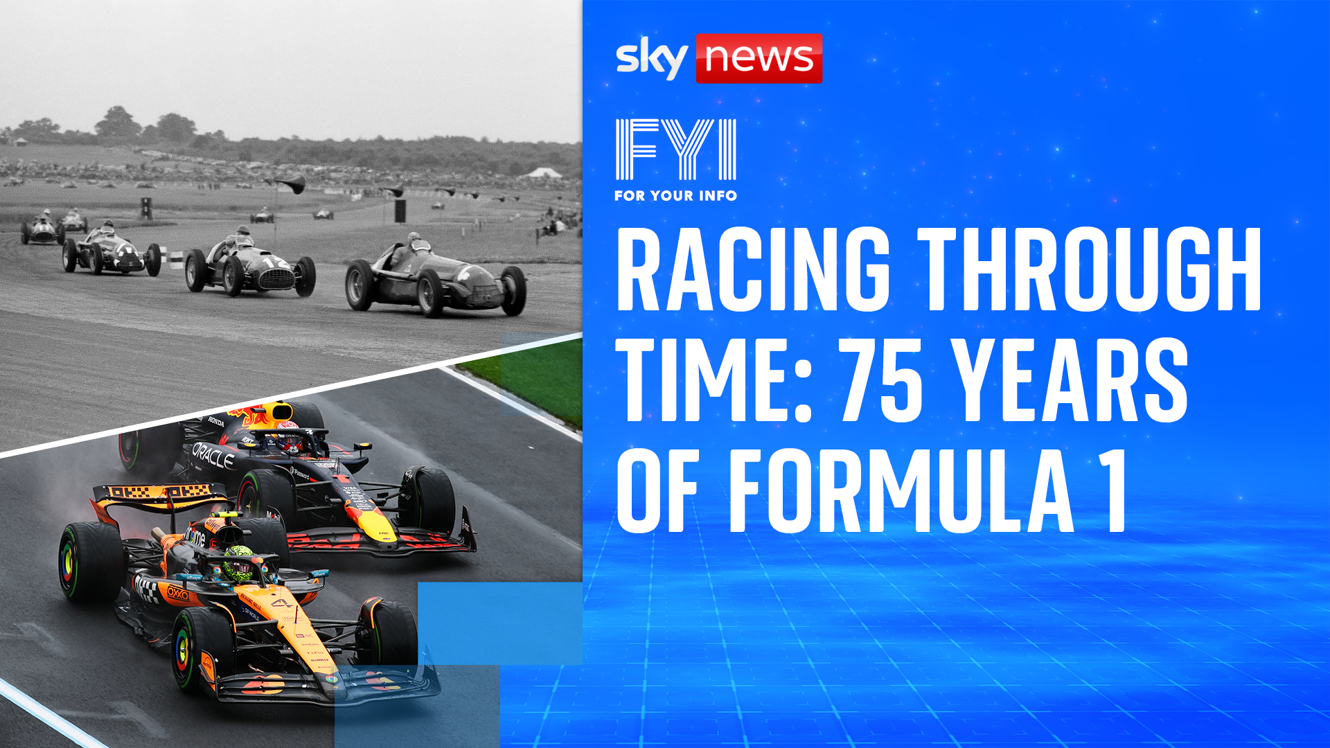 OMG! Racing through time: 75 years of F1