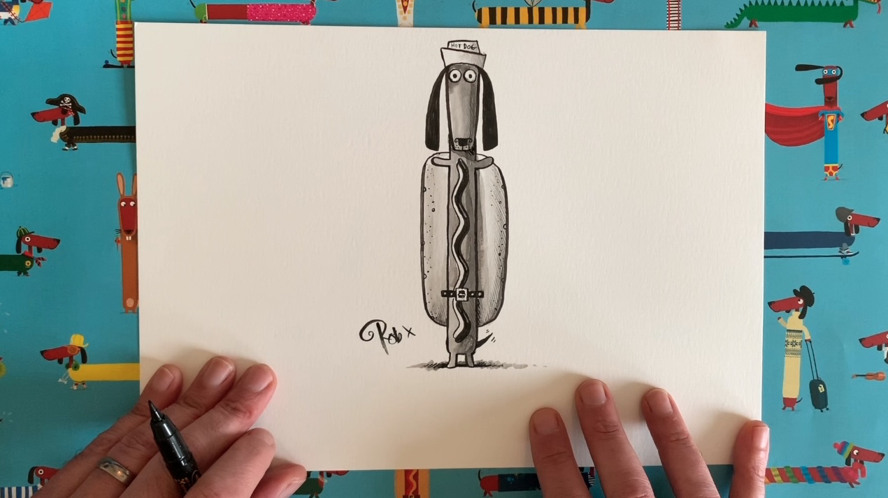 DrawWithRob 2 – Sausage Dog