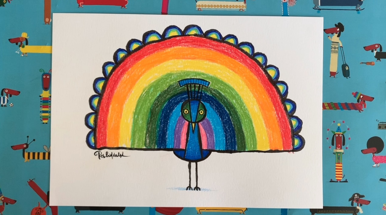 DrawWithRob 11 – Peacock