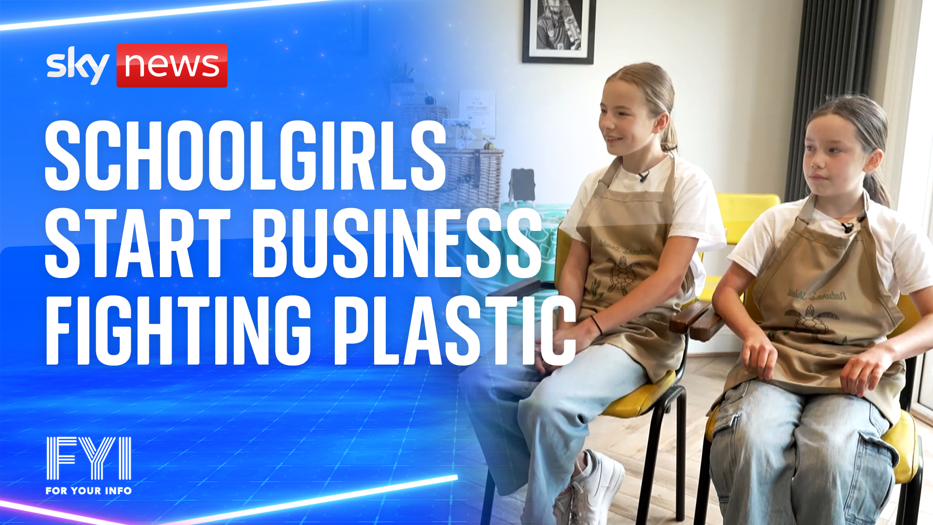 Schoolgirls start business fighting plastic