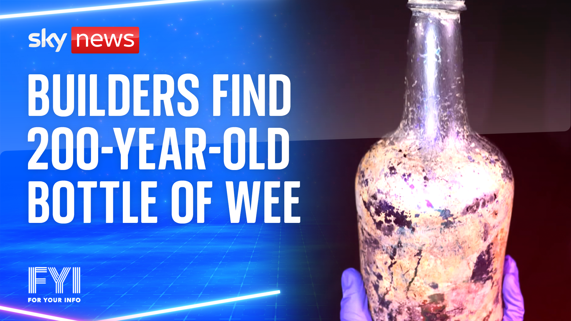 Builders find 200-year-old bottle of wee