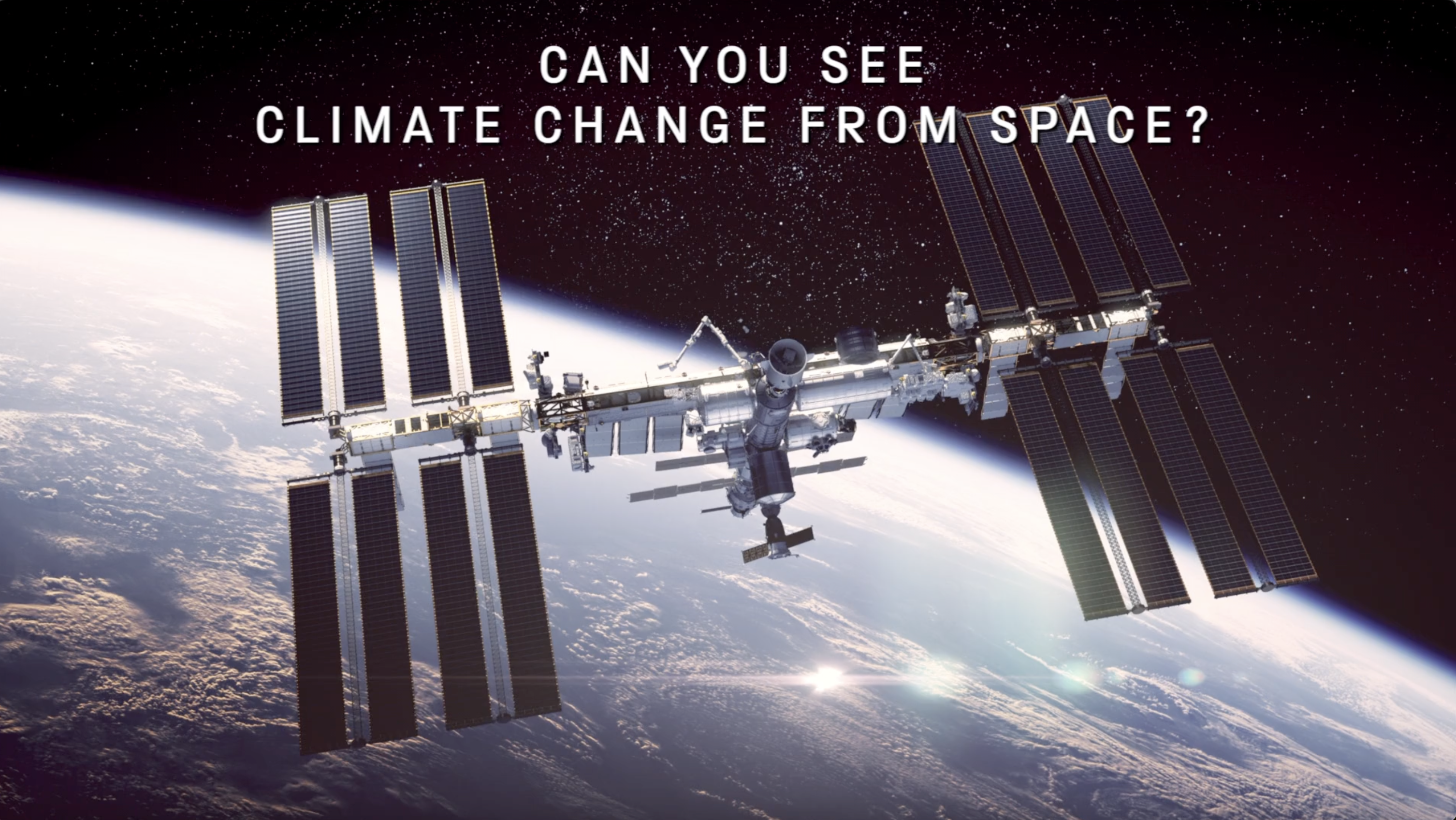 Can you see climate change from space?