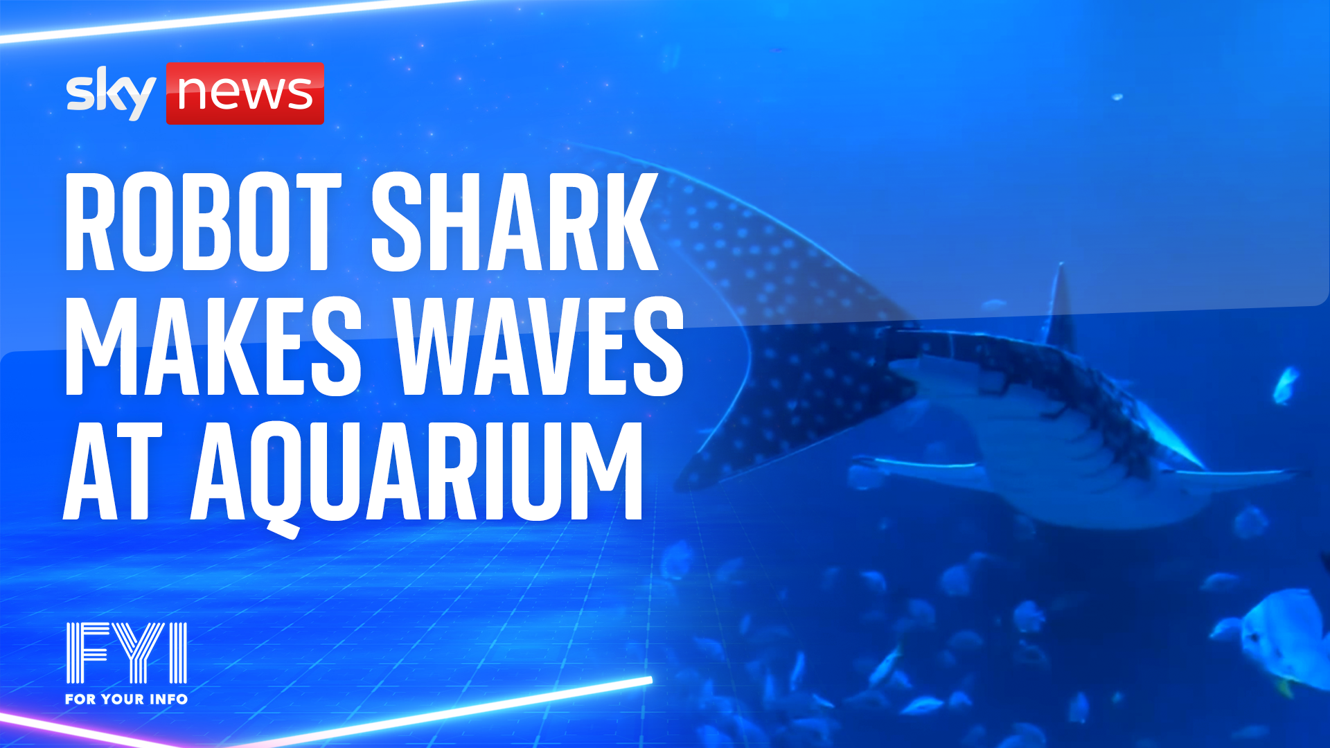 OMG! Robot shark makes waves at aquarium