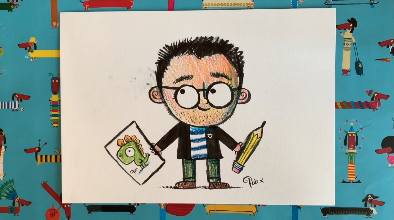 DrawWithRob 9 – Self Portrait