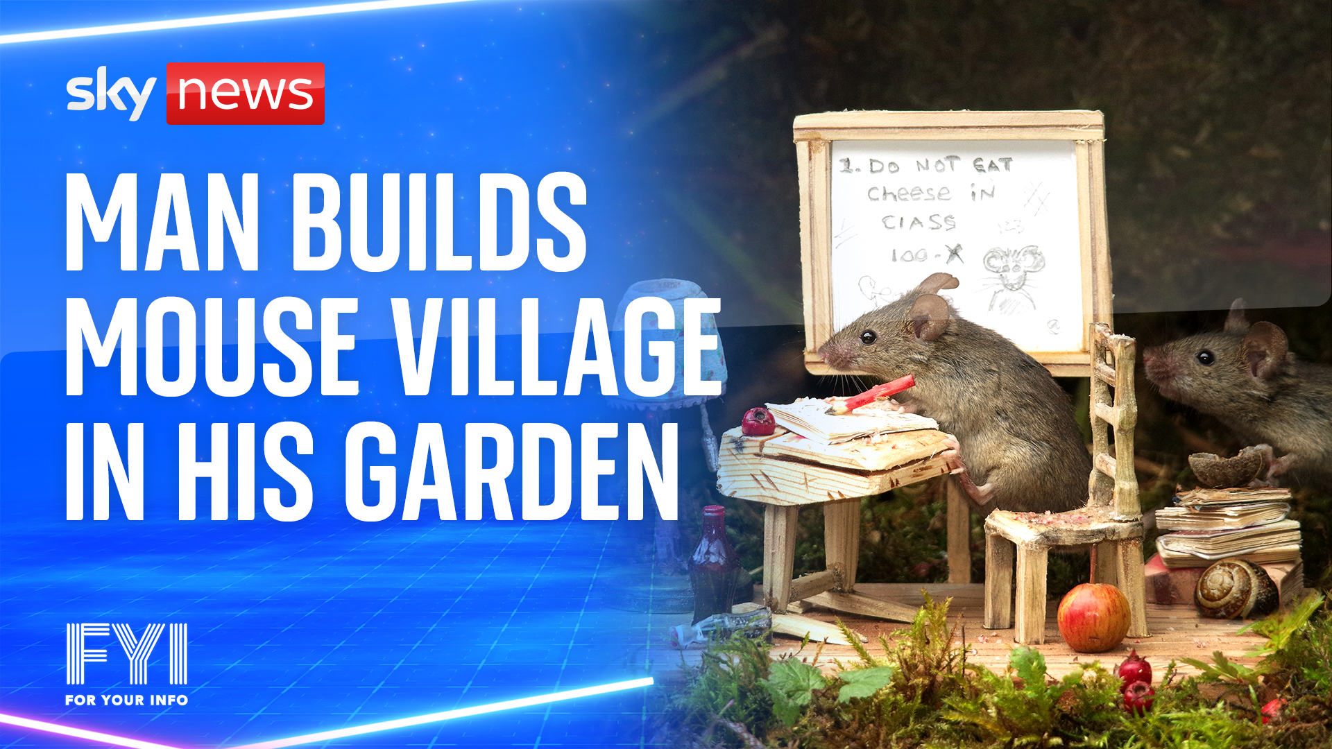 OMG! Man builds mouse village in his garden