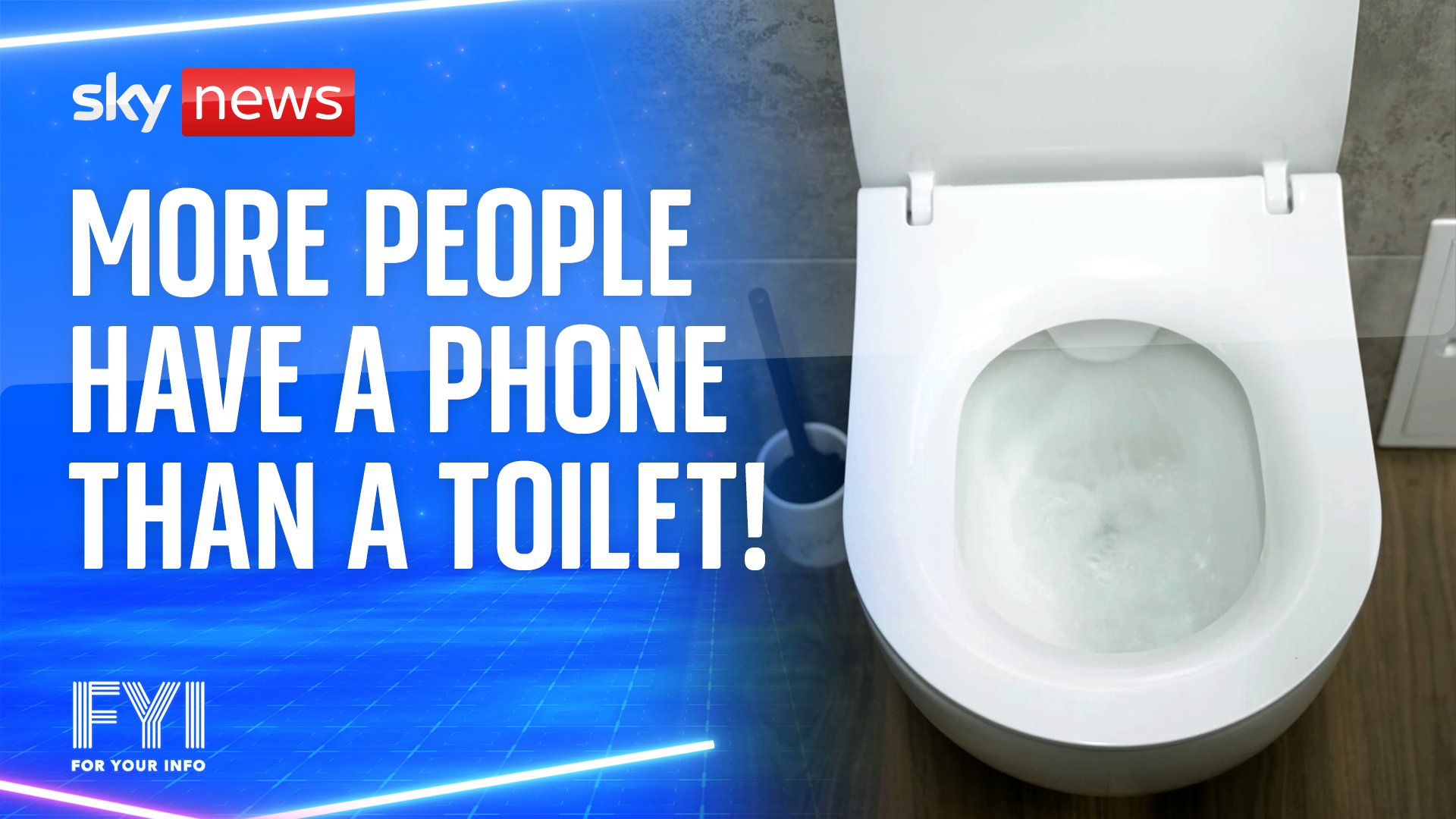 OMG! More people have a phone than a toilet